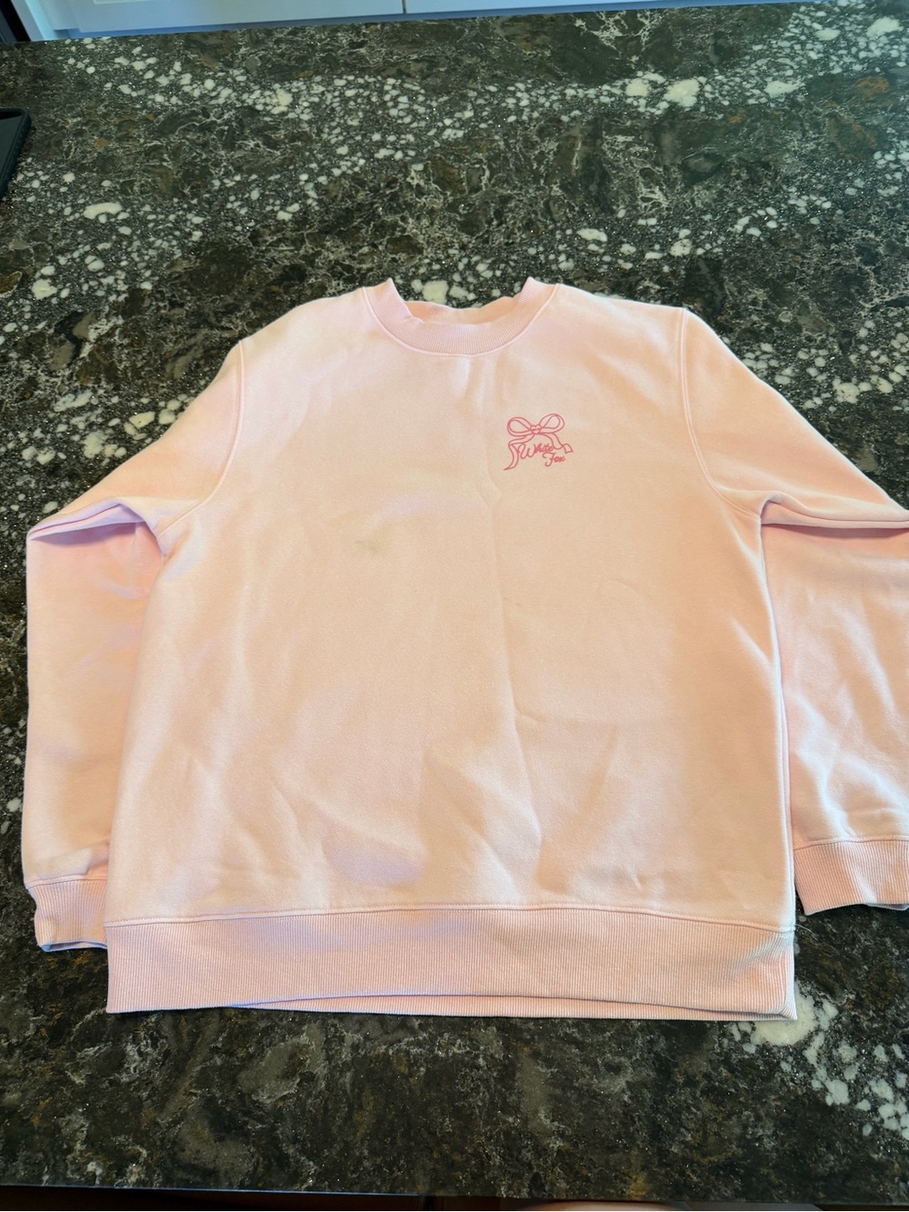 🎀 Light Pink White Fox Love Club Worldwide Crewneck Sweatshirt